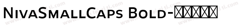 NivaSmallCaps Bold字体转换